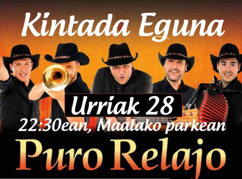 Kintada egunaren iragartzeko kartela